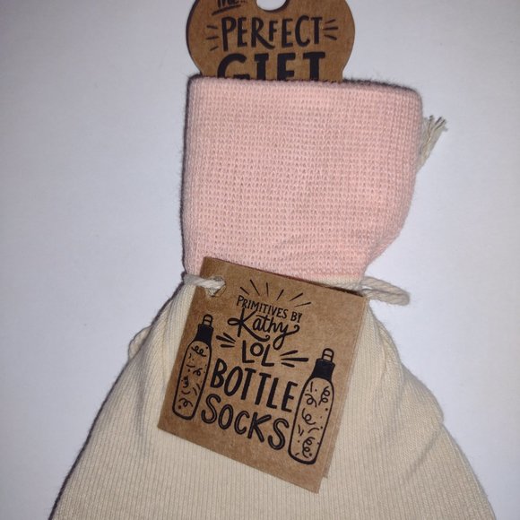 Bottle Cover -Dog Mother- 3.50" x 11.25" Fits 750mL to 1.5L- Pink & Yellow - PBK - Picture 4 of 7